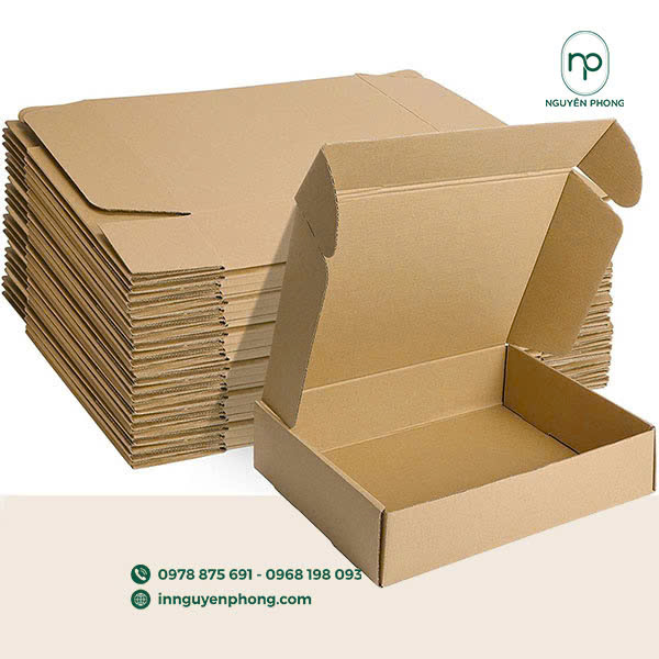Hộp carton nắp gài